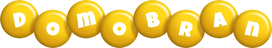 Domobran candy-yellow logo