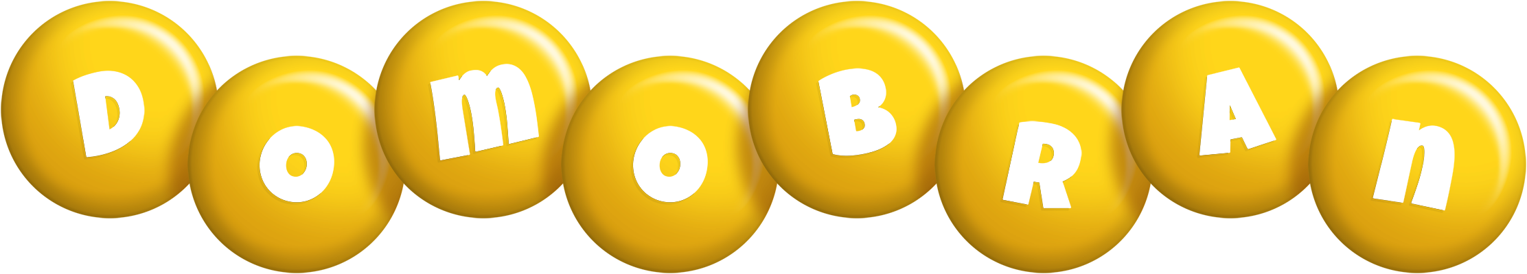 Domobran candy-yellow logo