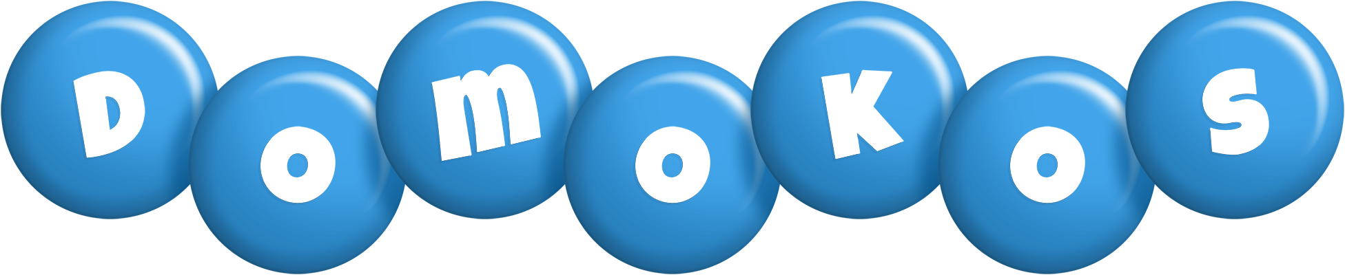 Domokos candy-blue logo