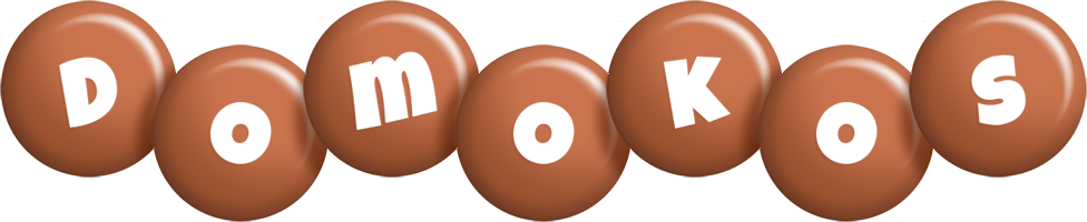 Domokos candy-brown logo