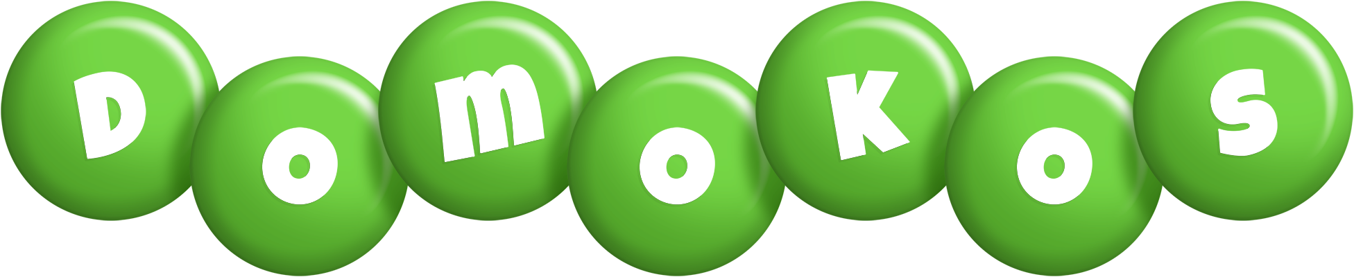 Domokos candy-green logo
