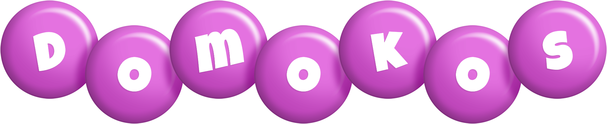 Domokos candy-purple logo