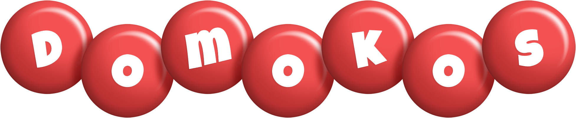 Domokos candy-red logo