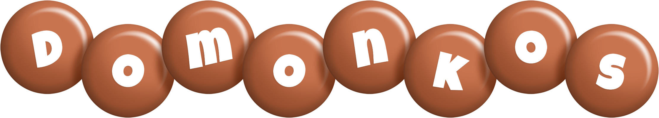 Domonkos candy-brown logo