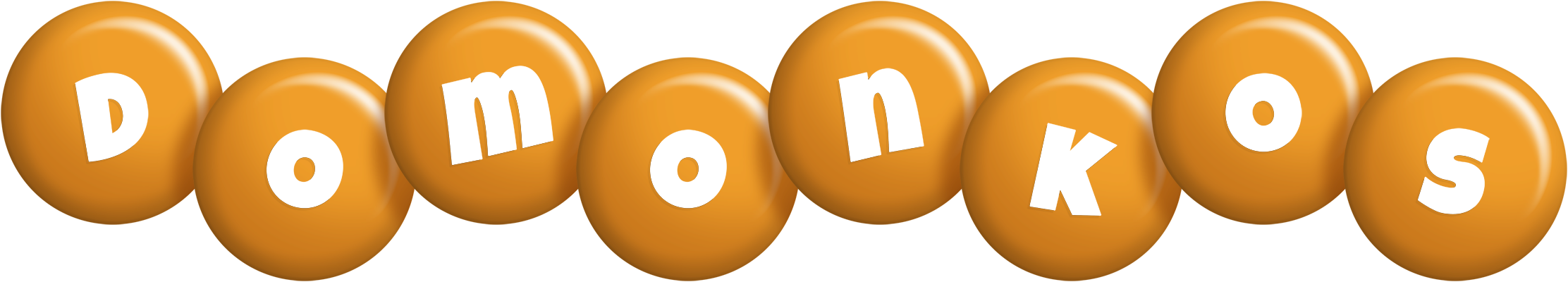 Domonkos candy-orange logo