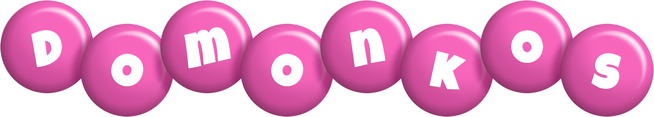 Domonkos candy-pink logo