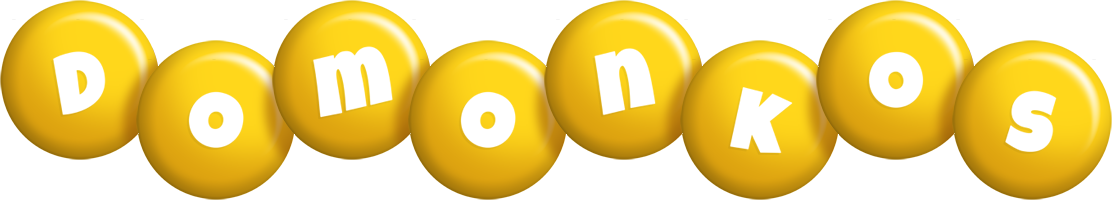 Domonkos candy-yellow logo
