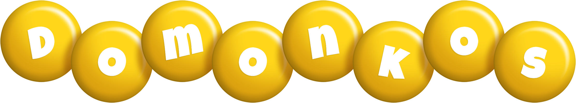 Domonkos candy-yellow logo