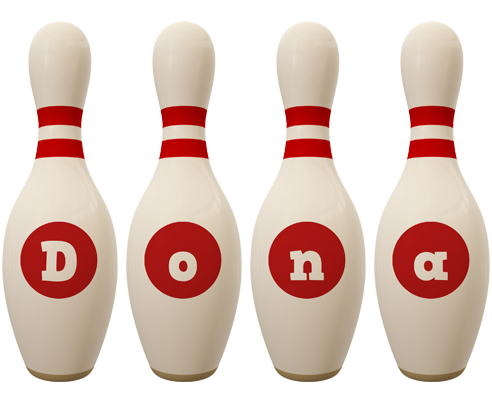 Dona bowling-pin logo