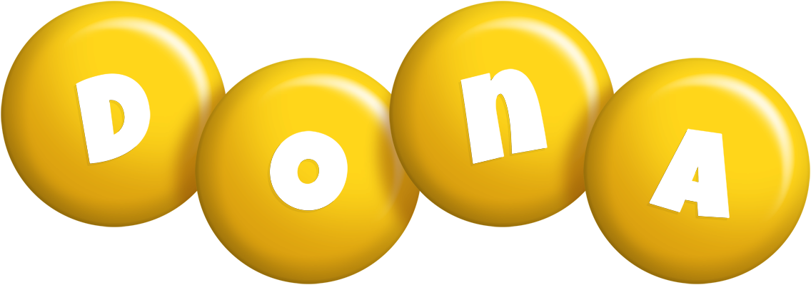 Dona candy-yellow logo