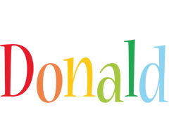 Donald birthday logo