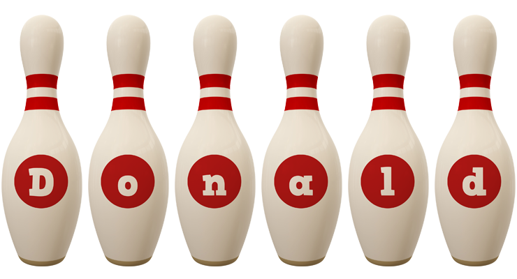 Donald bowling-pin logo