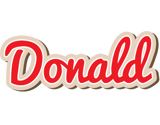Donald chocolate logo