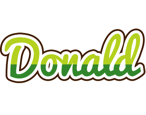 Donald golfing logo