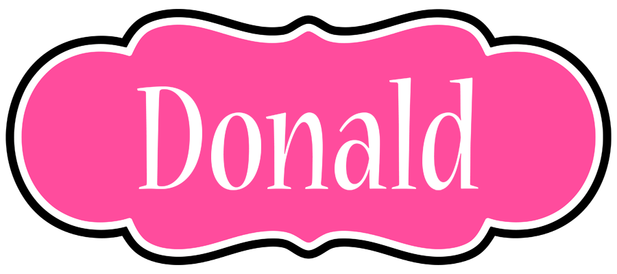 Donald invitation logo