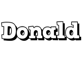 Donald snowing logo