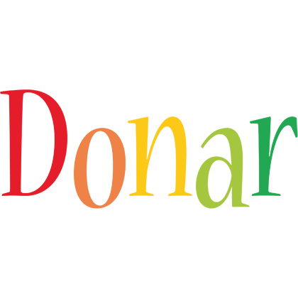 Donar birthday logo