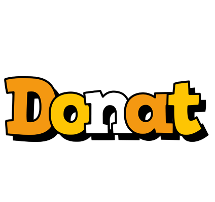 Donat cartoon logo
