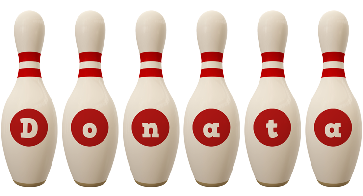 Donata bowling-pin logo