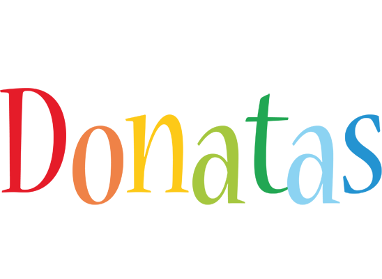 Donatas birthday logo