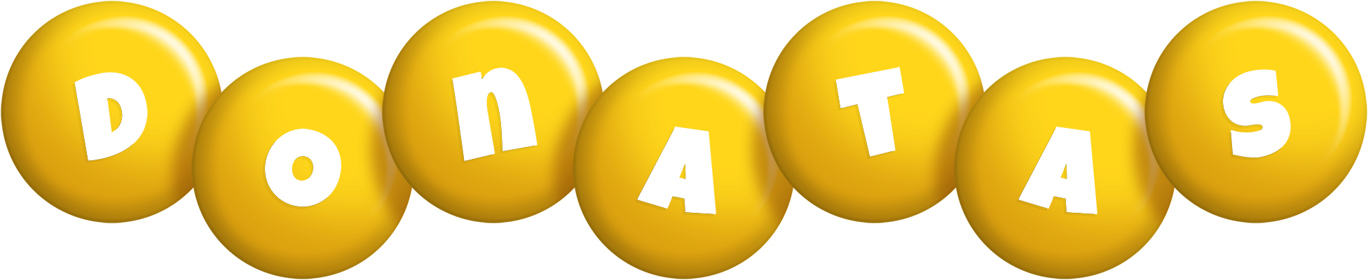 Donatas candy-yellow logo