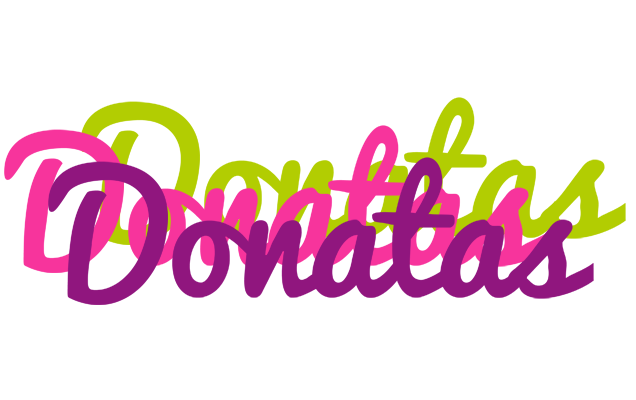 Donatas flowers logo