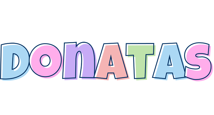 Donatas pastel logo