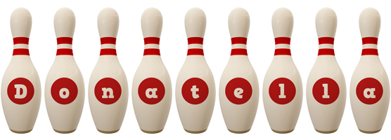 Donatella bowling-pin logo