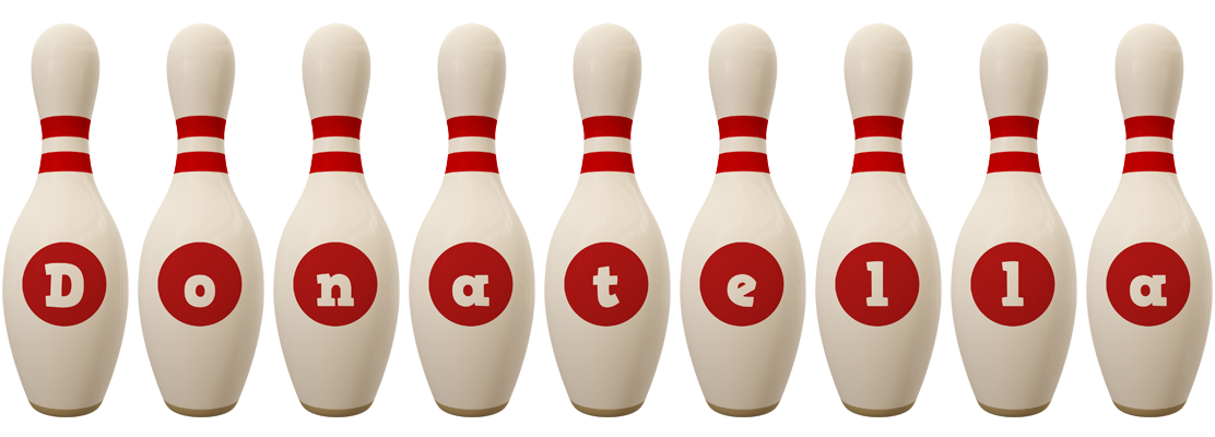 Donatella bowling-pin logo
