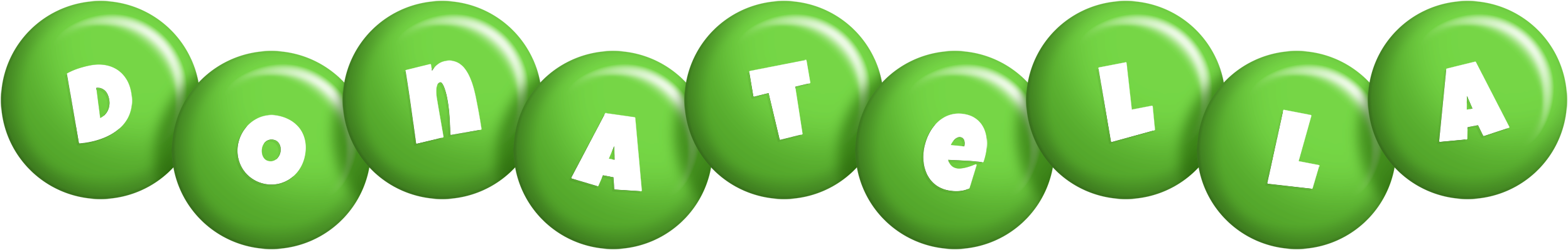 Donatella candy-green logo