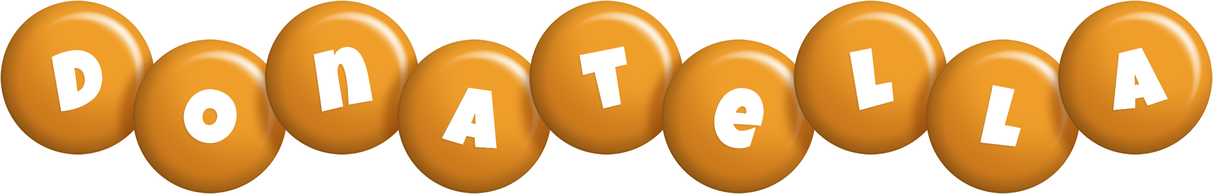 Donatella candy-orange logo