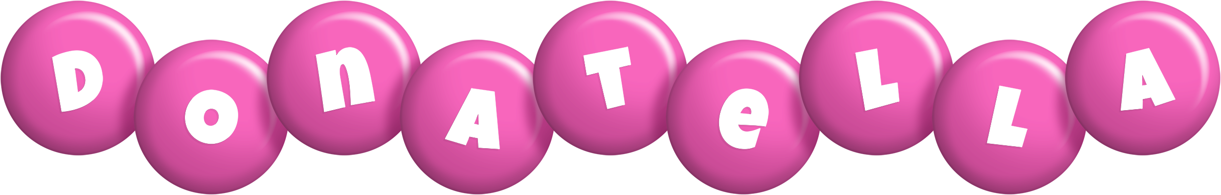 Donatella candy-pink logo