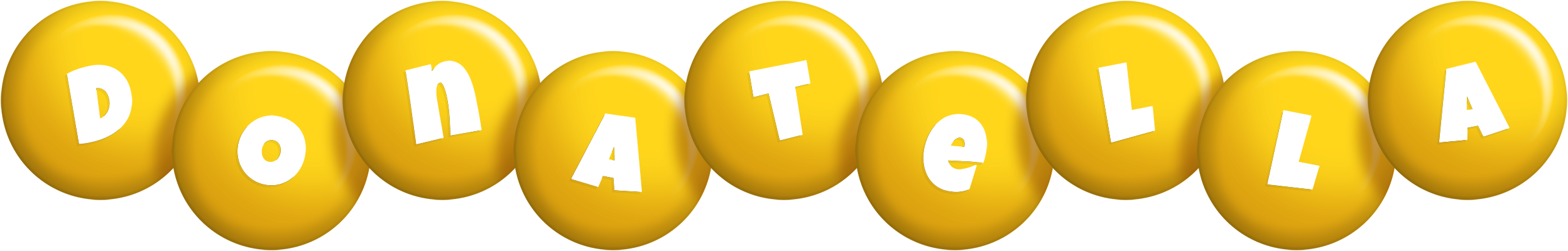 Donatella candy-yellow logo