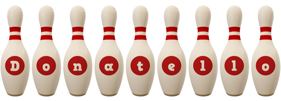 Donatello bowling-pin logo