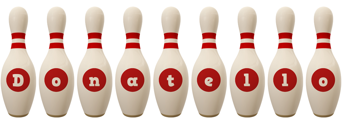 Donatello bowling-pin logo