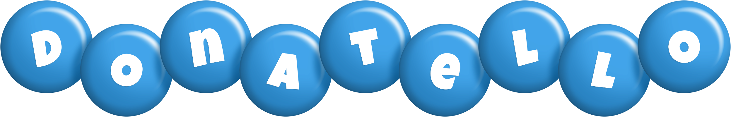 Donatello candy-blue logo