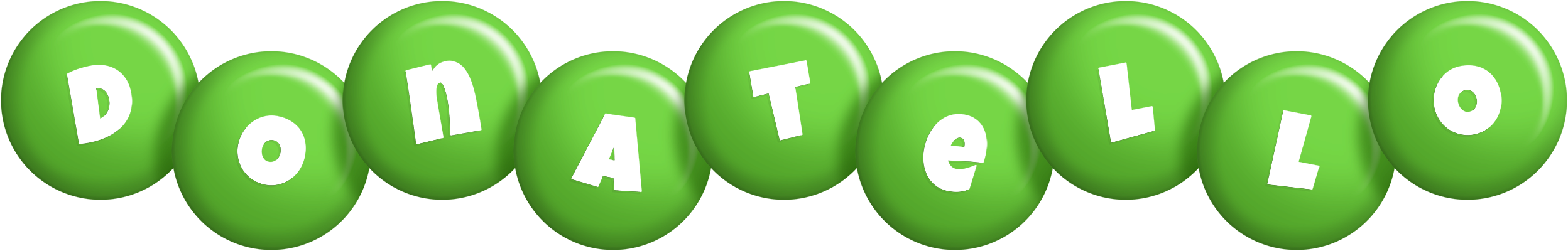Donatello candy-green logo