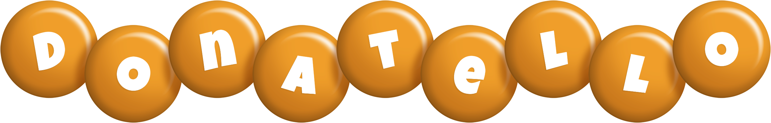 Donatello candy-orange logo