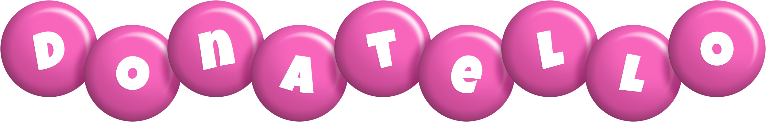 Donatello candy-pink logo