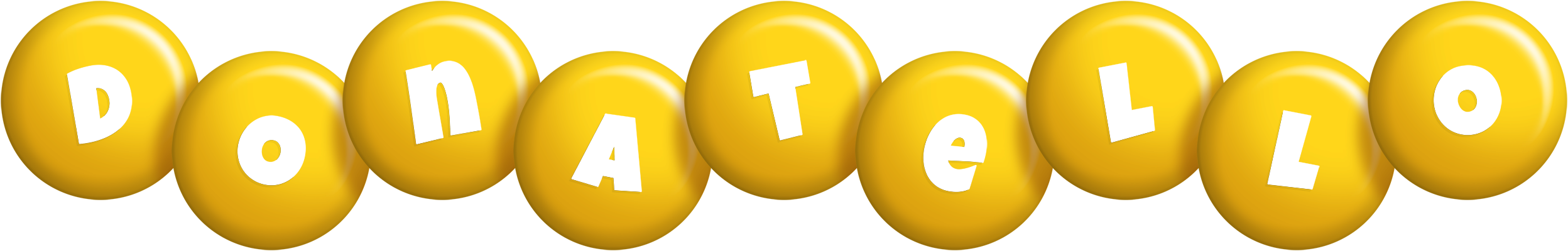 Donatello candy-yellow logo
