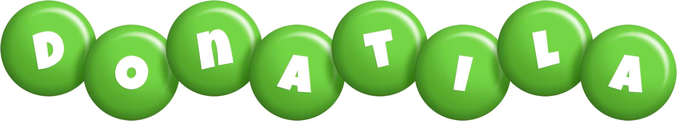 Donatila candy-green logo