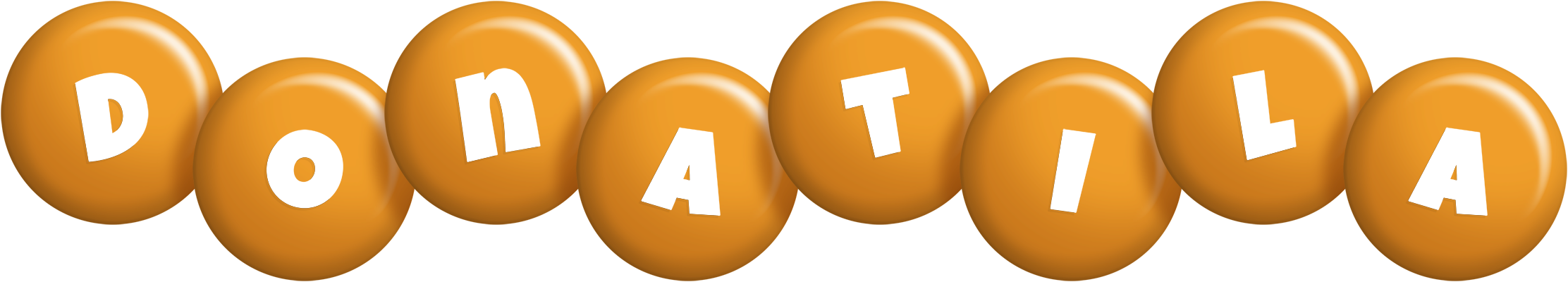 Donatila candy-orange logo