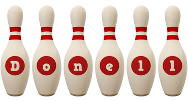 Donell bowling-pin logo