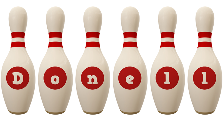 Donell bowling-pin logo