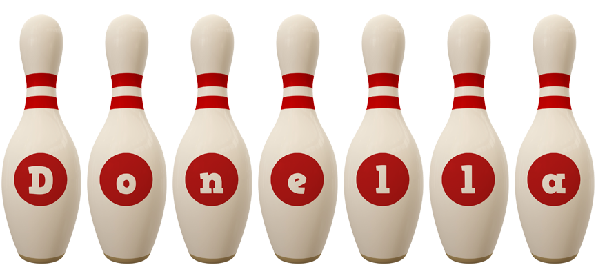 Donella bowling-pin logo