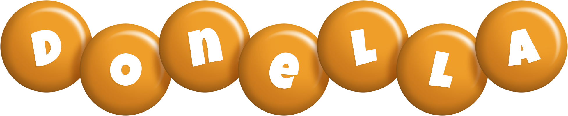 Donella candy-orange logo