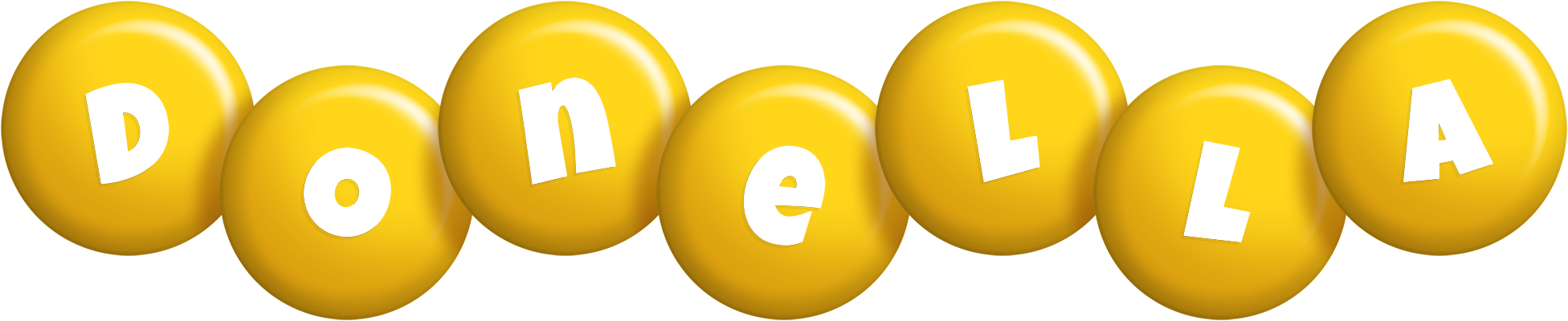 Donella candy-yellow logo