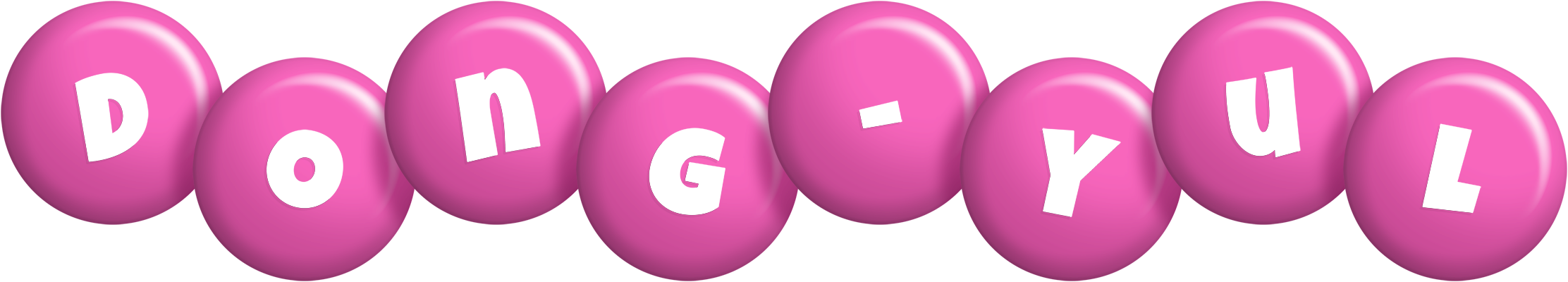 Dong-Yul candy-pink logo