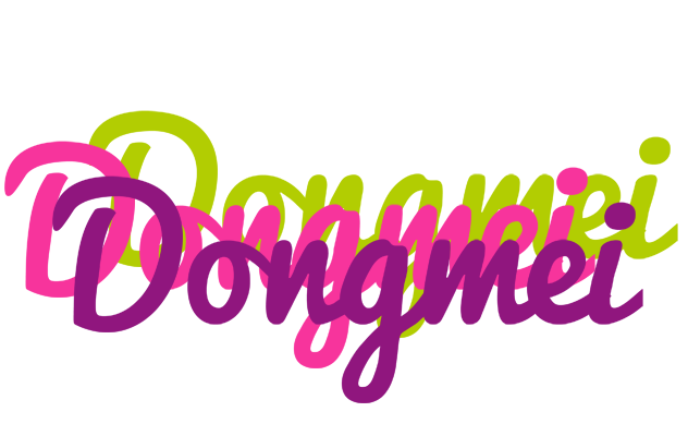 Dongmei flowers logo