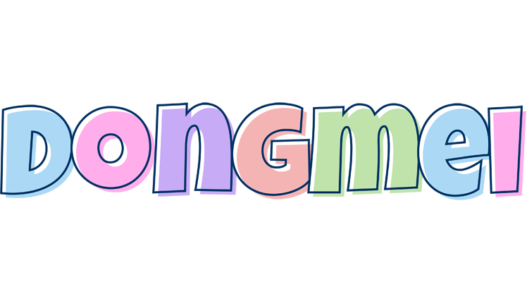 Dongmei pastel logo